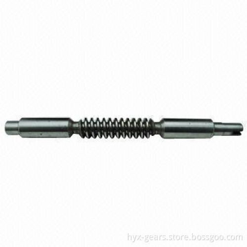 worm gear shaft, complicated structure design with high precision for machines and high finish
